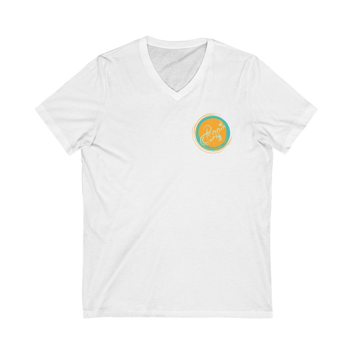 PoppinCurls Dual Logo V-Tee