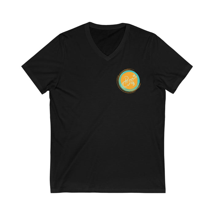 PoppinCurls Dual Logo V-Tee