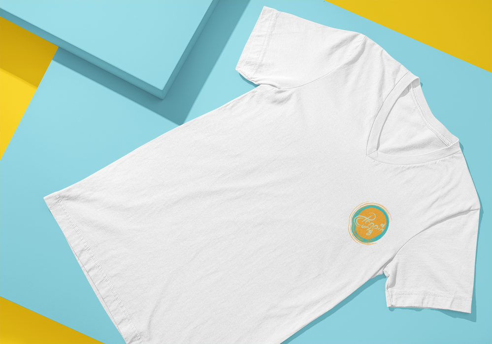 PoppinCurls Dual Logo V-Tee